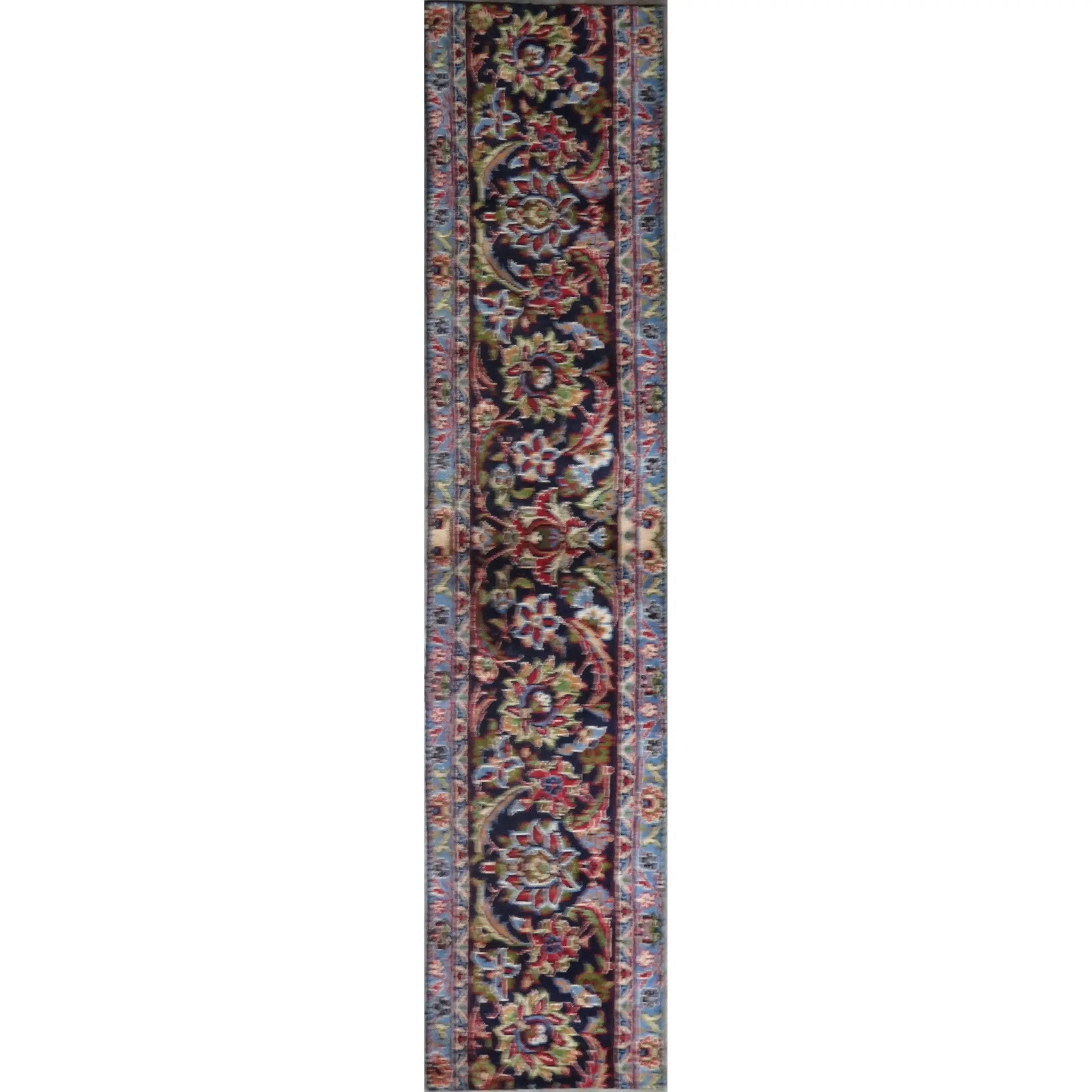 Hand-Knotted Persian Wool Rug _ Luxurious Vintage Design, 6'0" x 1'0", Artisan Crafted
